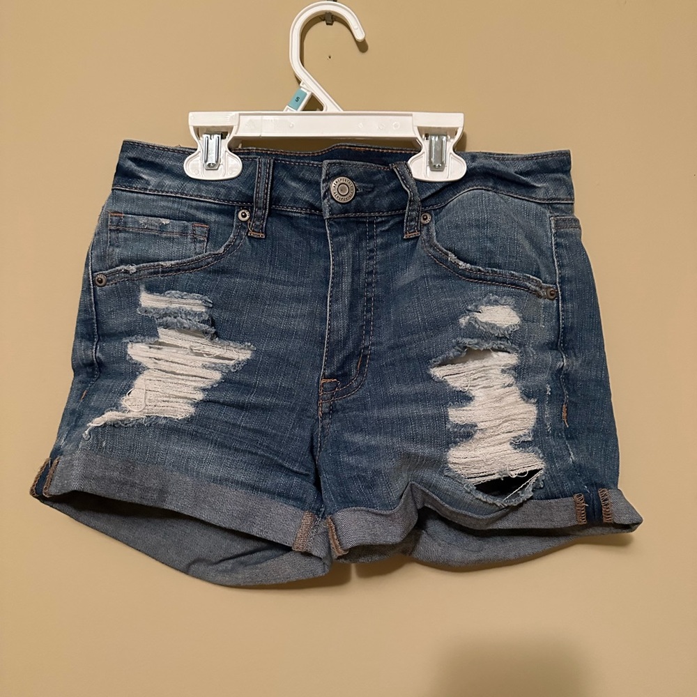 aeropostale high-waisted midi short